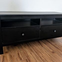 Ikea Hemnes dark brown/black espresso TV stand console living room media table with storage drawers