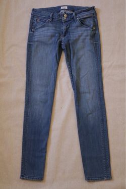 Hudson Collin Skinny Jeans Women's Size 28 Blue Denim Flap Pocket Made in USA