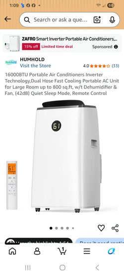 Humhold 16000 BTU Portable Air Conditioner