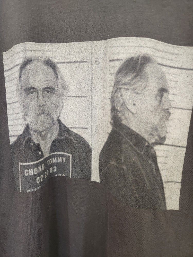 N. Peoria Long Sleeve Shirt With Tommy Chong Arrest Photo (Hardly Worn) American Apparel Womens Small Mugshot Read Description - Pick Up Location Opt
