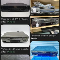 Used VCRs $25 and Up