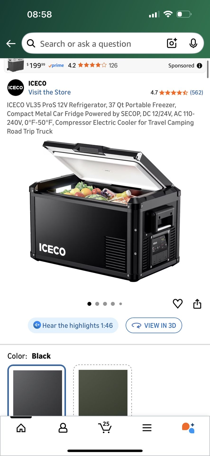 ICECO VL35 ProS 12V Refrigerator