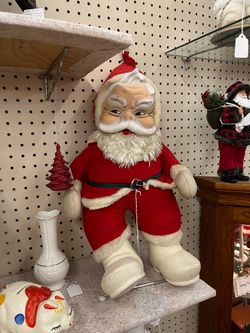 Vintage Rushton Plush Santa Claus