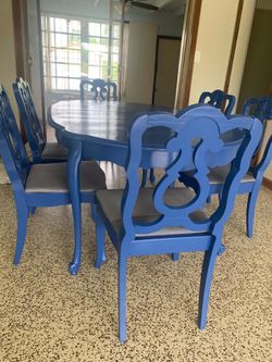 6 Dining room chairs and one table
