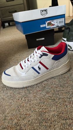 Polo Ralph Lauren USA Bianco Suede