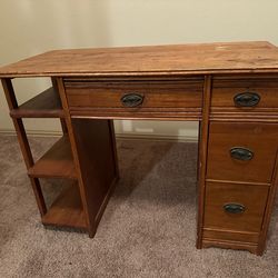 Vintage wood desk