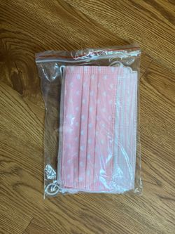 Pink face mask Disposable