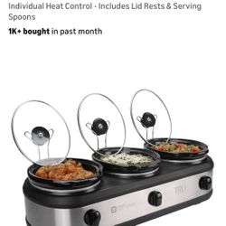 3 Crockpot Buffet Server