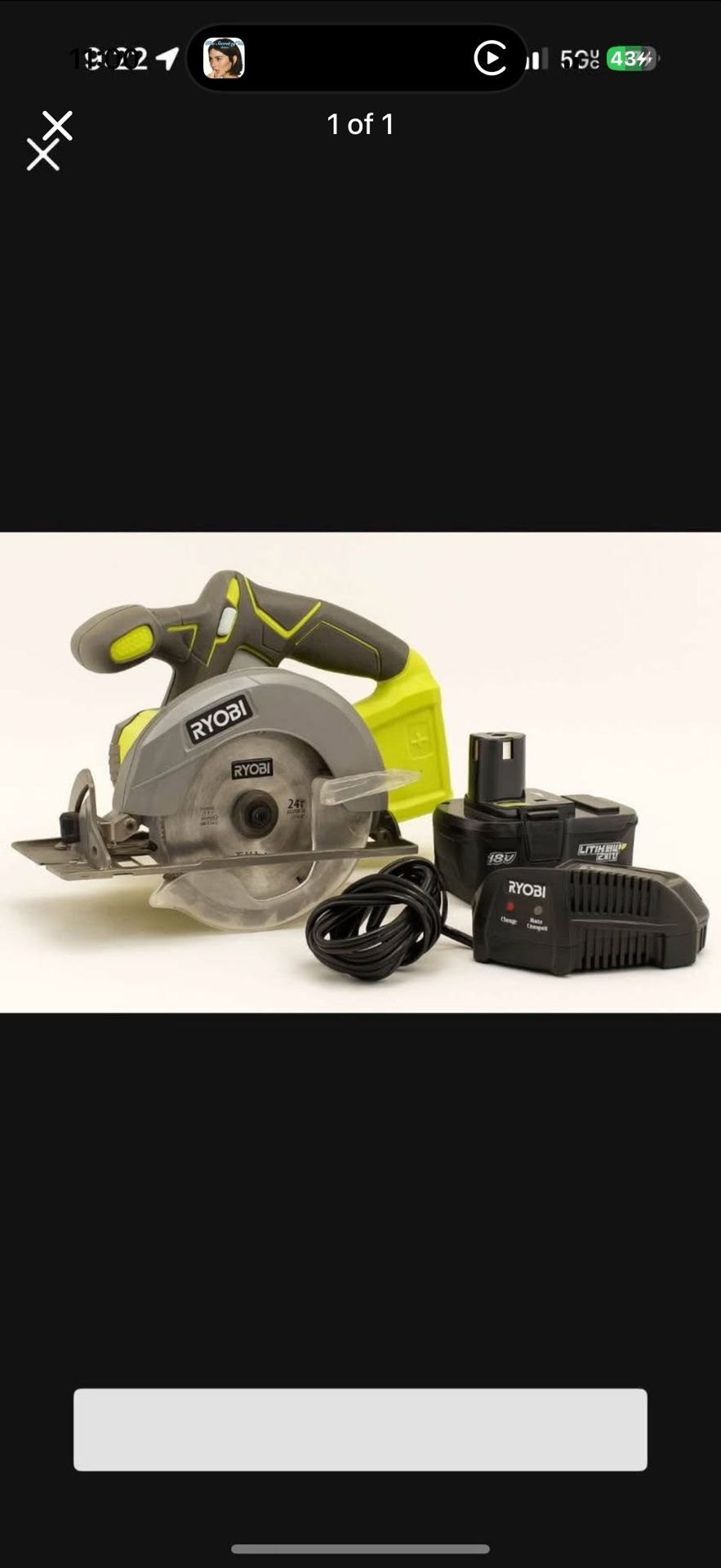 Ryobi ONE+ 18V Cordless 5-1/2 in. Circular Saw