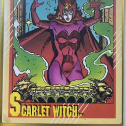 Scarlet Witch Trading Card 1991