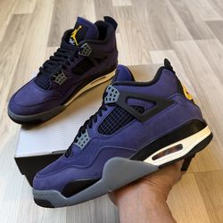 Nike Air Jordan 4 IN HAND Lakers Lakeshow