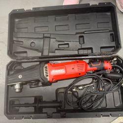 Bauer Right Angle Drill Kit Heavy Duty 13 Amp 2 Speed 1/2 Inch WITH BITS