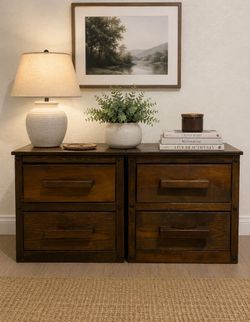 Farmhouse Style Nightstand Set