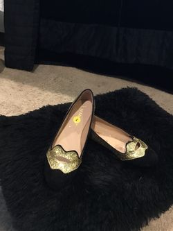 Black and Gold Ballet Shoes (Brand New)