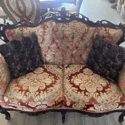 Italian Carved Living Room Set 