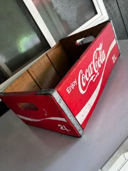 Coca Cola Collector Logo Wood Box