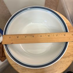 2 - 8.5” Pfaltzgraff Vegetable Bowl Sky & Dinner Plate