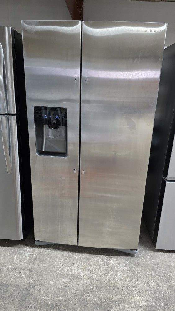 Samsung Stainless Steel Side By Side Refrigerator Pre-owned