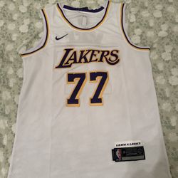 Luka Doncic LA Lakers White Basketball Jersey
