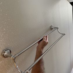 Double Towel Rack For Bathroom