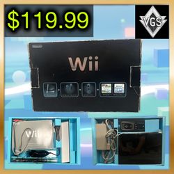 *CIB* Nintendo Wii Console Complete in Box (Black, 2010)