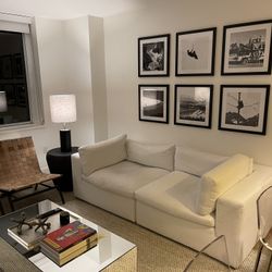 Modani Furniture Bloom 2 Seater Modular White Sofa 