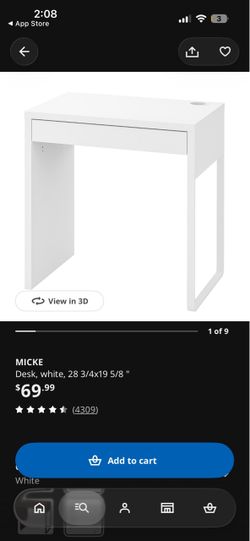 IKEA white desk