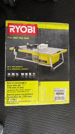 Ryobi 7in wet tile saw