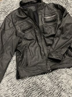 Men’s Leather Lightweight Arctic Cat Jacket XL