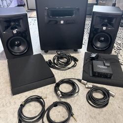 JBL Pro Active Studio 2.1 Setup w/ XLR Bluetooth 