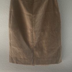 Tan Colored Pencil Skirt