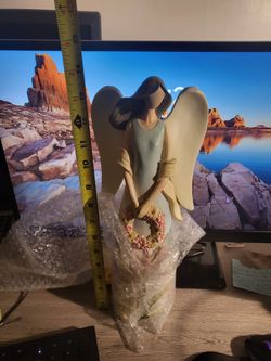 Glass Ceramic Angel with quote