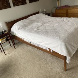 Design Within Reach queen wood bed frame