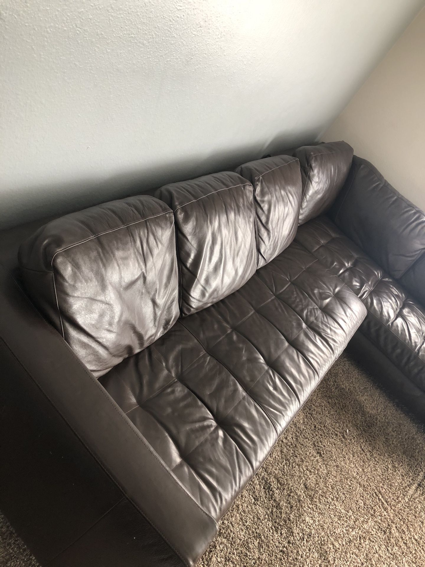 Sectional Leather Couch Good Condition