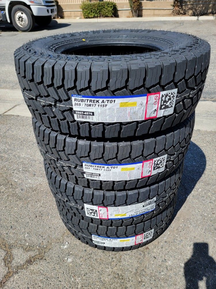 265 70 17 NEW TIRES TACOMA 4RUNNER TUNDRA SEQUOIA SILVERADO SUBURBAN AVALANCHE TAHOE SIERRA F150 RAM