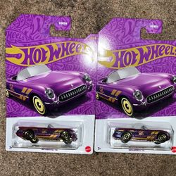 Hotweels Pearl Anniversary gold 55 Corvettes