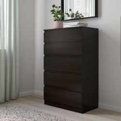 5 Drawer Dresser- Brown
