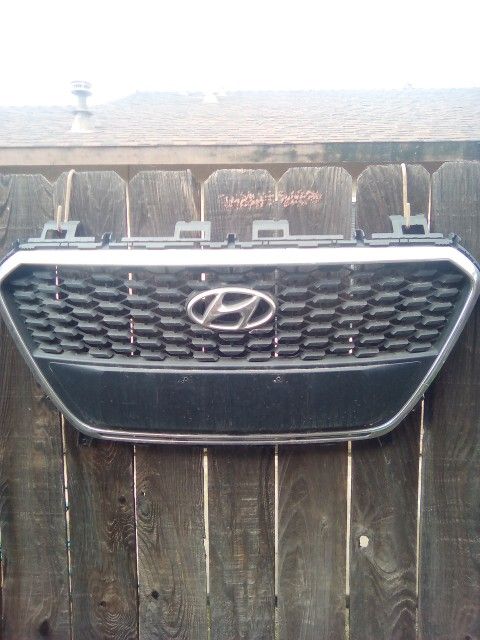 Front Bumper Cover & Grille Grill For 2015 2016 2017 Hyundai Sonata