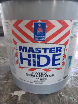 5 gallons Interior/exterior Semigloss White Paint