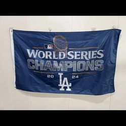 Los Angeles Dodgers 2024 World Series 3 x 5’ flag banner