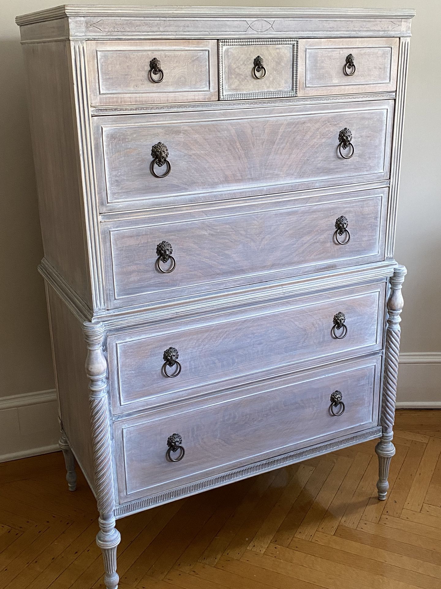 Antique Dresser 34” X 21” X 55”