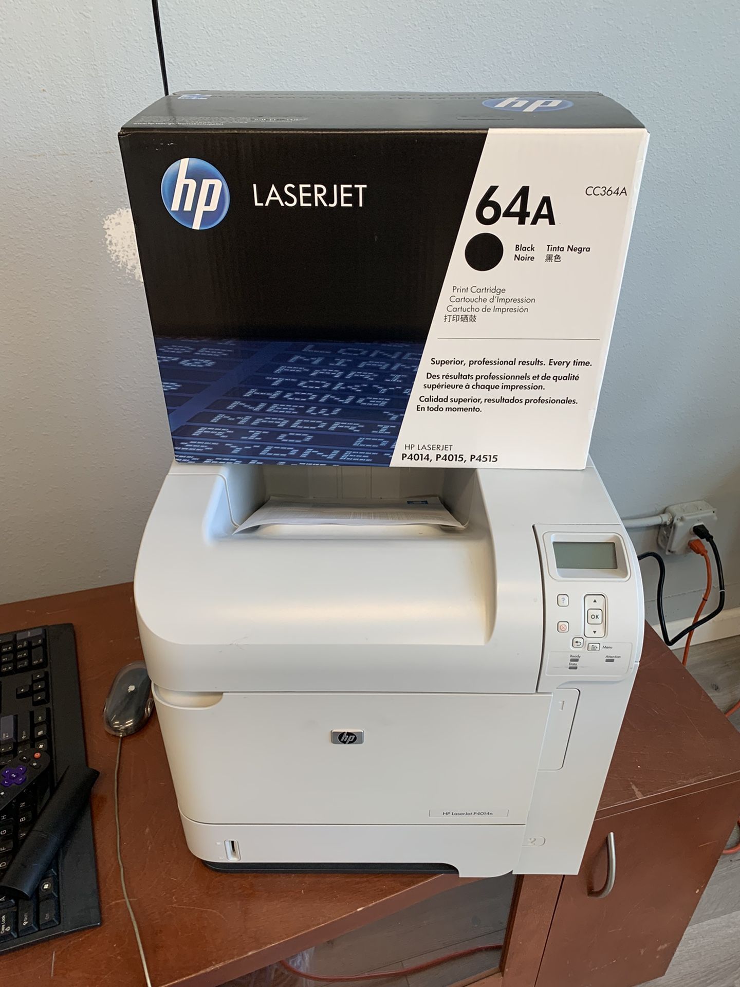 HP Laserjet P4014n Printer w/New Toner $150