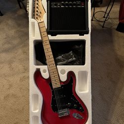 Electric Guitar with Amp