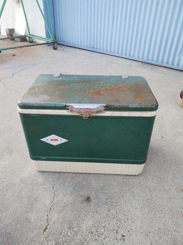 metal coleman cooler for sale