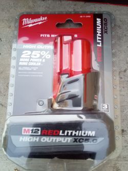 M12 XC5.0 MILWAUKEE BATTERY