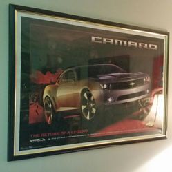 2006 Camaro Poster in Poster Frame