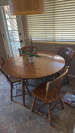 Round Table With Selves That Go Down
