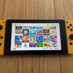 Yellow Nintendo Switch v1 CFW 1TB - Dozens of Games, Unbanned