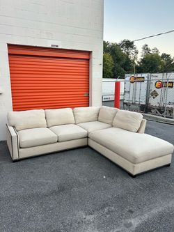 Pottery Barn Light Beige Sectional Sofa - FREE DELIVERY