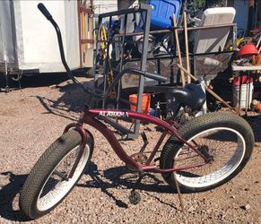Beach cruiser fat tire bike